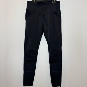 L'urv race ready moto Black High-Waisted Leggings size medium